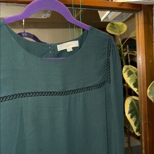 LOFT Dark Green Women's Blouse
